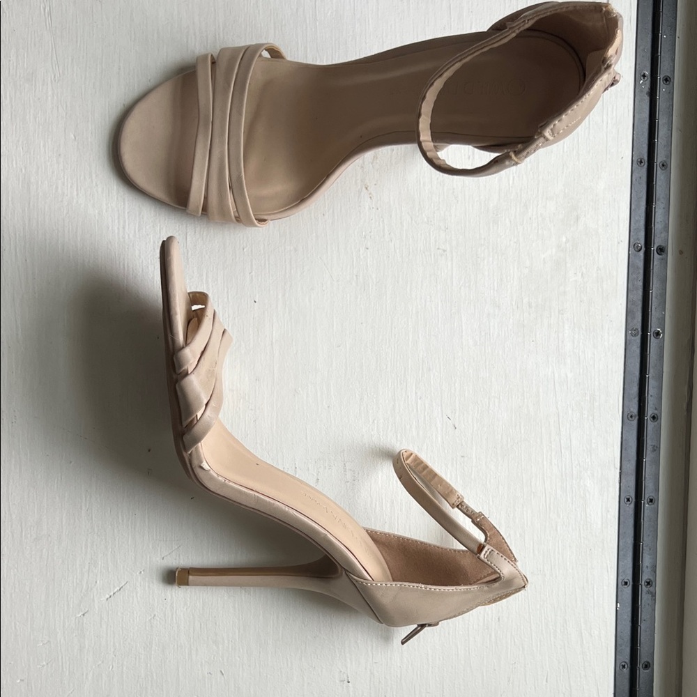 Wild Diva Nude Strappy Heels